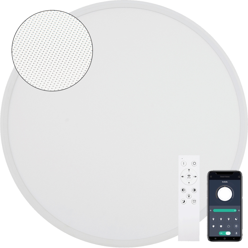 Fulgur s-43056 - Dimbart LED-takarmatur NOMY LED/40W/230V 3000–6500K Ø 50 cm UGR19 IP40 Wi-Fi, vit + fjärrkontroll