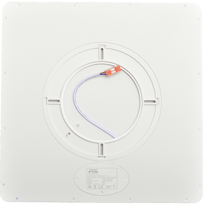 Fulgur s-43104 - LED-takarmatur NOMY LED/32W/230V 3000/4000/6500K IP40 40x40 cm vit