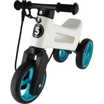Funny Wheels - 2-i-1 balanscykel RIDER SUPER SPORT vit/svart/blå