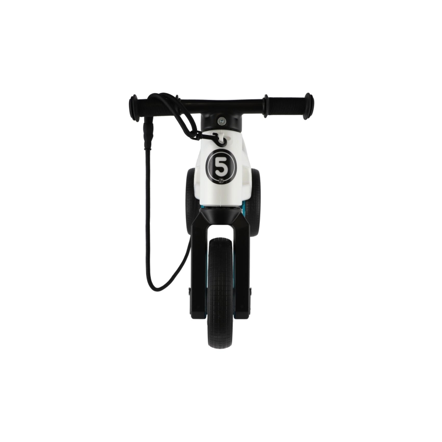 Funny Wheels - 2-i-1 balanscykel RIDER SUPER SPORT vit/svart/blå