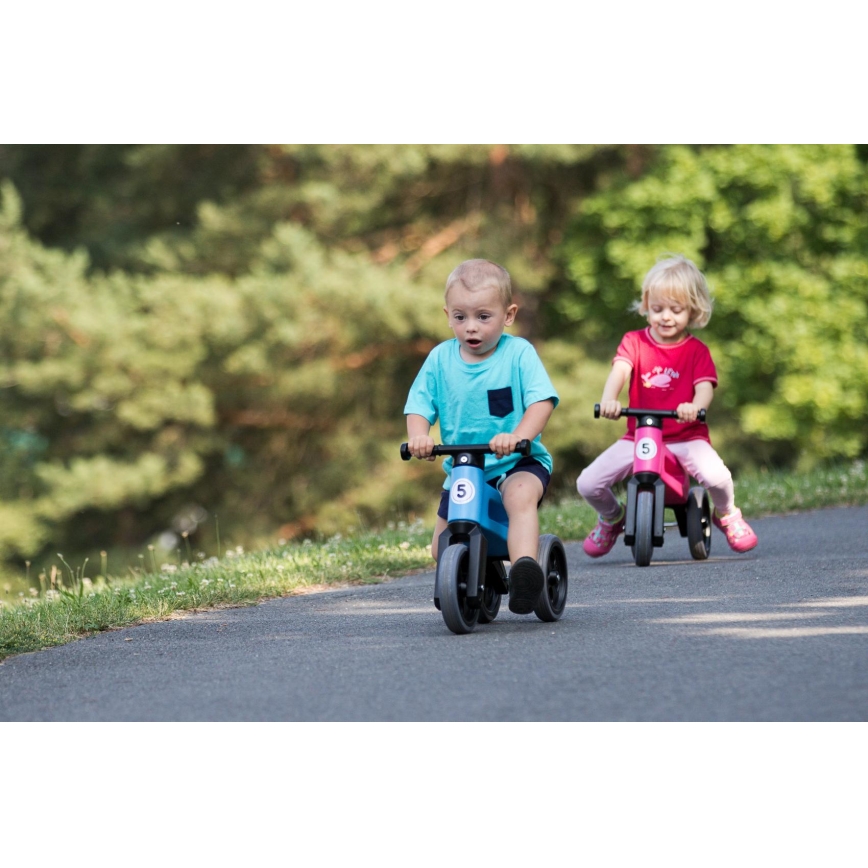 Funny Wheels - Balanscykel 2-i-1 RIDER SPORT blå/svart