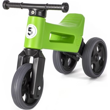 Funny Wheels - Balanscykel 2-i-1 RIDER SPORT grön/svart