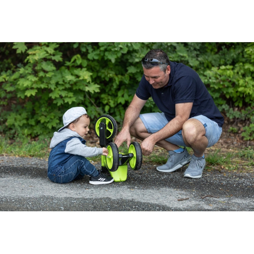 Funny Wheels - Balanscykel 2-i-1 RIDER SUPER SPORT grön/svart