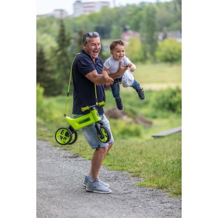 Funny Wheels - Balanscykel 2-i-1 RIDER SUPER SPORT grön/svart