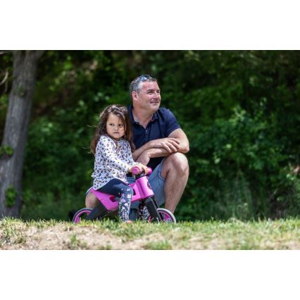 Funny Wheels - Balanscykel 2 i 1 RIDER SUPER SPORT rosa/svart