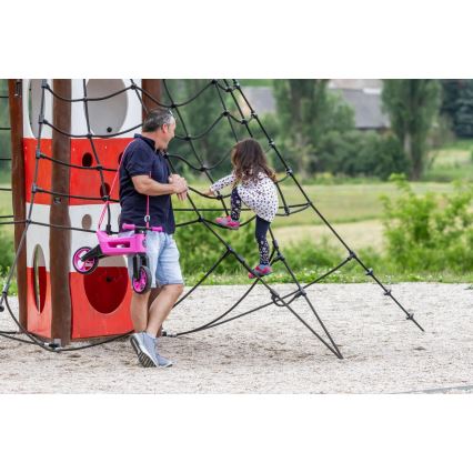 Funny Wheels - Balanscykel 2 i 1 RIDER SUPER SPORT rosa/svart