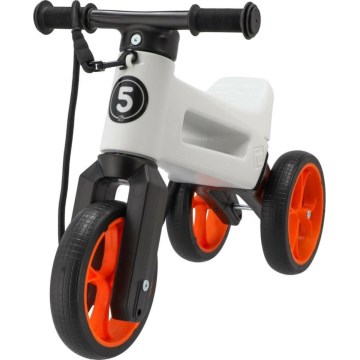 Funny Wheels - Balanscykel 2-i-1 RIDER SUPER SPORT vit/svart/orange