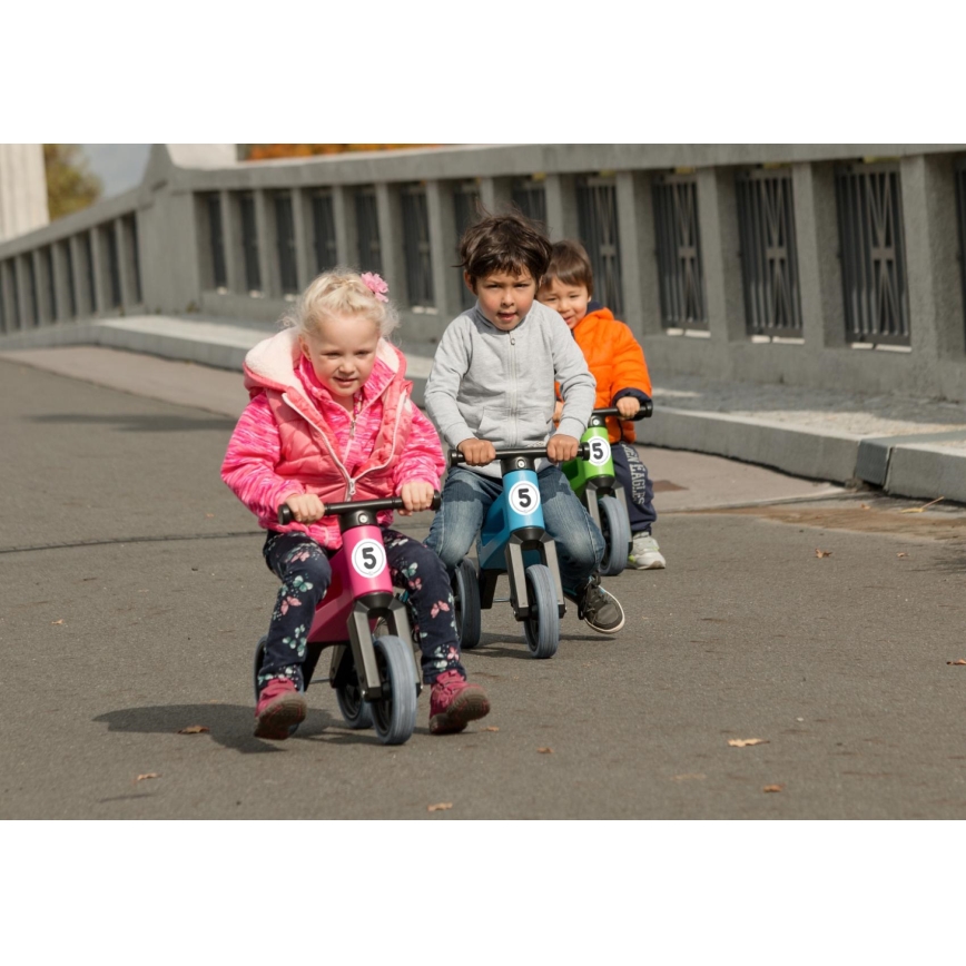 Funny Wheels - RIDER SPORT 2-i-1 balanscykel rosa/svart