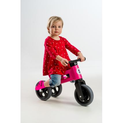 Funny Wheels - RIDER SPORT 2-i-1 balanscykel rosa/svart