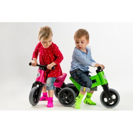 Funny Wheels - RIDER SPORT 2-i-1 balanscykel rosa/svart