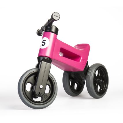 Funny Wheels - RIDER SPORT 2-i-1 balanscykel rosa/svart