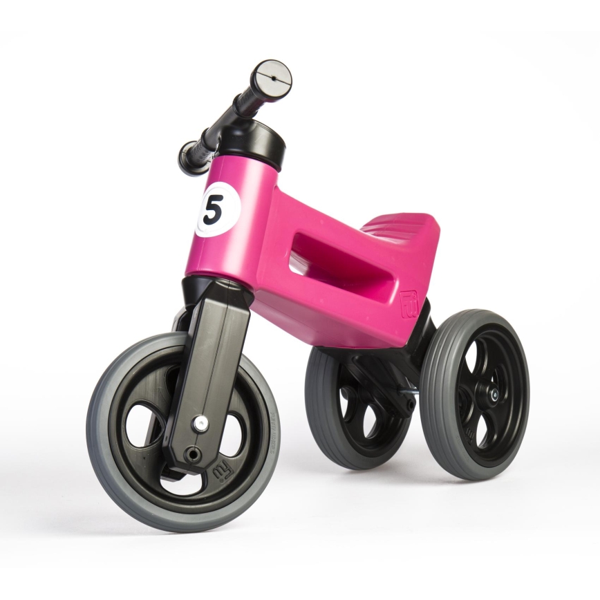 Funny Wheels - RIDER SPORT 2-i-1 balanscykel rosa/svart