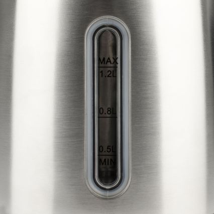 G3Ferrari G1009500 - Snabb vattenkokare 1,2 l, 1630 W/230 V, rostfritt stål/svart