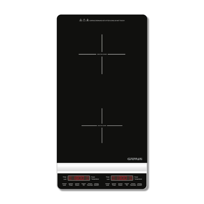 G3Ferrari G1013900 - Dubbel induktionshäll DINAMIKO 3100W/230V, svart