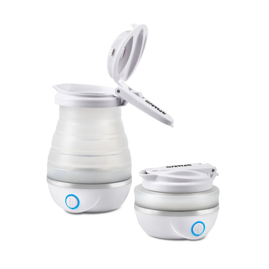 G3Ferrari G1016501 - Hopfällbar snabbkokande vattenkokare COMPA 0,8 l, 820 W/230 V, vit