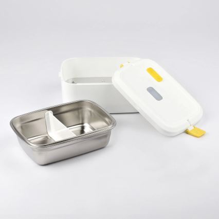G3Ferrari G1016601 - Elektrisk matvärmare VITTO 48 W/230 V 0,8 l vit/gul