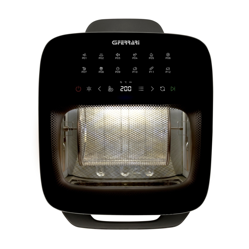 G3Ferrari G1021900 - Varmluftsfritös FRIGGISANO 1800W/230V 13 l rostfritt stål/svart