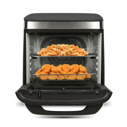 G3Ferrari G1021900 - Varmluftsfritös FRIGGISANO 1800W/230V 13 l rostfritt stål/svart