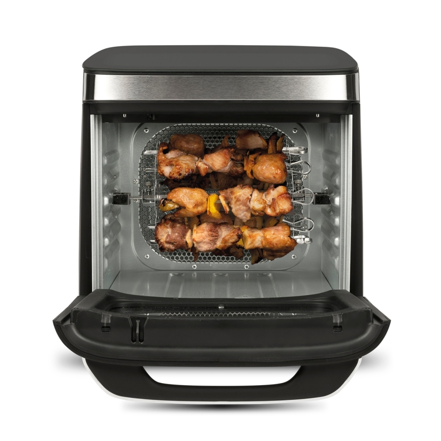 G3Ferrari G1021900 - Varmluftsfritös FRIGGISANO 1800W/230V 13 l rostfritt stål/svart