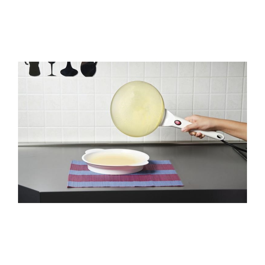 G3Ferrari G10306 - Crêpejärn CREPPE 20 cm 800W/230V vit
