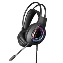 Gaming LED RGB hörlurar VARR med mikrofon 7.1
