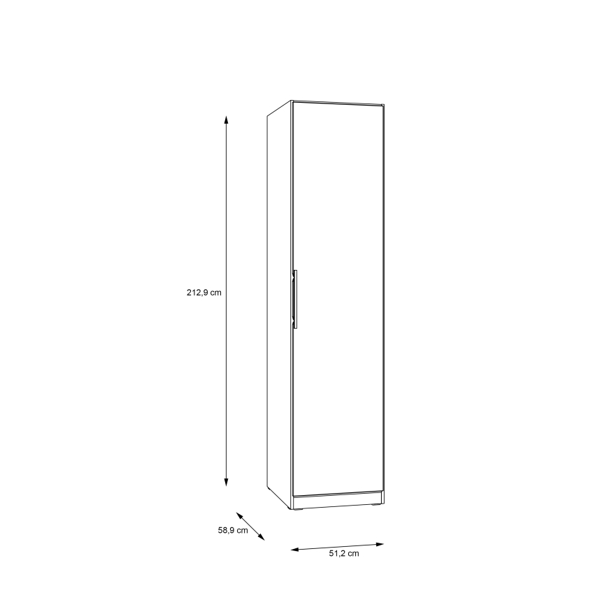 Garderob MARO 51x213 cm artisan-ek