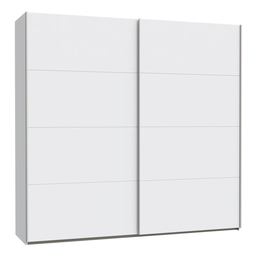 Garderob med spegel KARO 220x210 cm, vit