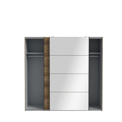 Garderob med spegel OREN 220x210 cm artisan-ek