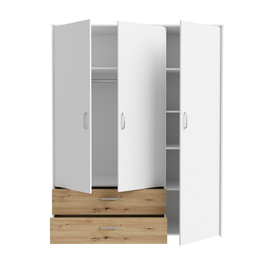 Garderob URO 152x190 cm ek artisan/vit