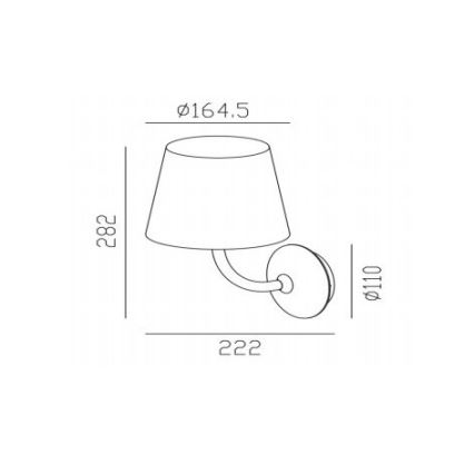 Gardino LX1791 - LED Utomhus Vägglampa VIOLA LED/7W/230V IP65