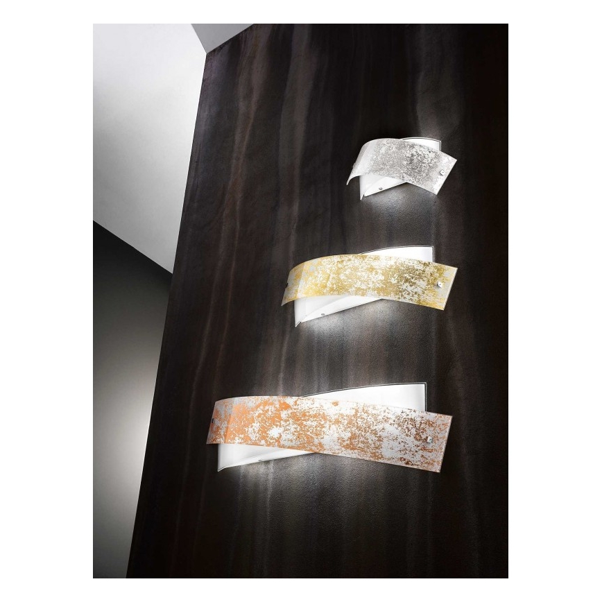 Gea Luce CAMILLA A M arg - Vägglampa CAMILLA 4xE14/28W/230V 54 cm silver