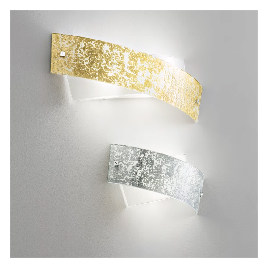 Gea Luce CAMILLA A P oro - Vägglampa CAMILLA 2xE14/28W/230V 34 cm guld