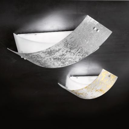 Gea Luce CAMILLA P M arg - Taklampa CAMILLA 2xE27/70W/230V 63,5 cm silver