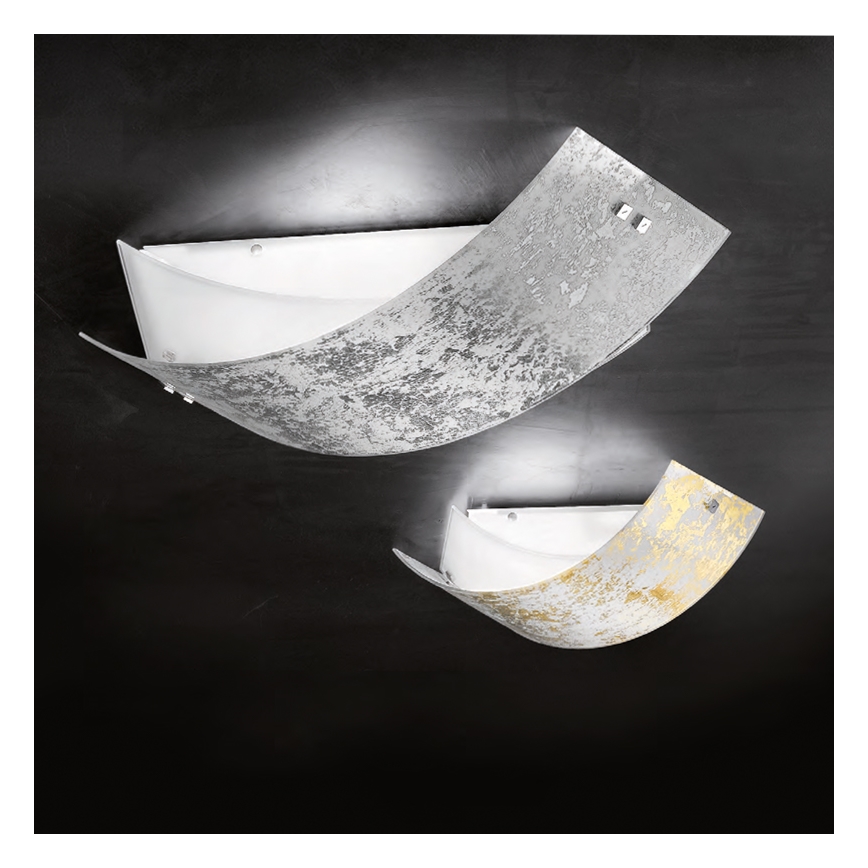 Gea Luce CAMILLA P M arg - Taklampa CAMILLA 2xE27/70W/230V 63,5 cm silver