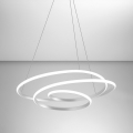 Gea Luce DIVA S G BIANCO - LED ljusreglerad ljuskrona på textilsladd DIVA LED/44W/230V vit