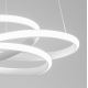 Gea Luce DIVA S G BIANCO - LED ljusreglerad ljuskrona på textilsladd DIVA LED/44W/230V vit