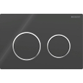 Geberit 115.085.KM.1 - Tryckplatta Omega20 21,2x14,2 cm svart/blank krom