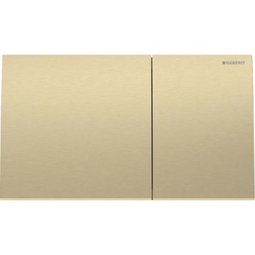 Geberit 115.622.QF.1 - Spolknapp Sigma70 25x14,6 cm borstad mässing