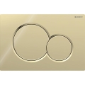 Geberit 115.770.DT.5 - Spolknapp Sigma01 Round 24,6 x 16,4 cm, mässing