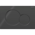 Geberit 115.770.DW.5 - Spolknapp Sigma01 Round 24,6x16,4 cm svart