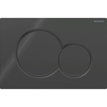 Geberit 115.770.DW.5 - Spolknapp Sigma01 Round 24,6x16,4 cm svart
