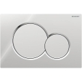 Geberit 115.770.KA.5 - Spolknapp Sigma01 Round 24,6x16,4 cm blank krom/matt krom