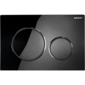 Geberit 115.882.DW.1 - spolknapp Sigma20 24,6x16,4 cm svart