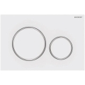 Geberit 115.882.JT.1 - Spolplatta Sigma20 24,6 x 16,4 cm vit/blankkrom