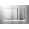 Geberit 115.883.JQ.1 - Spolknapp Sigma30 24,6x16,4 cm mattkrom/polerad krom