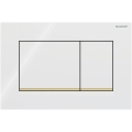 Geberit 115.883.KK.1 - Spolknapp Sigma30 24,6x16,4 cm vit/guld