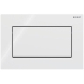 Geberit 115.893.KJ.1 - Spolknapp Sigma30 24,6x16,4 cm vit/blank krom