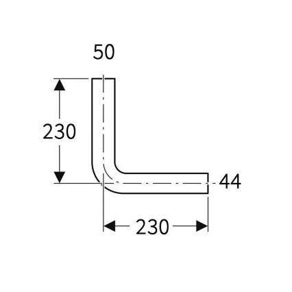 Geberit 118.003.11.1 - Spolningsböj 90° alpinvit