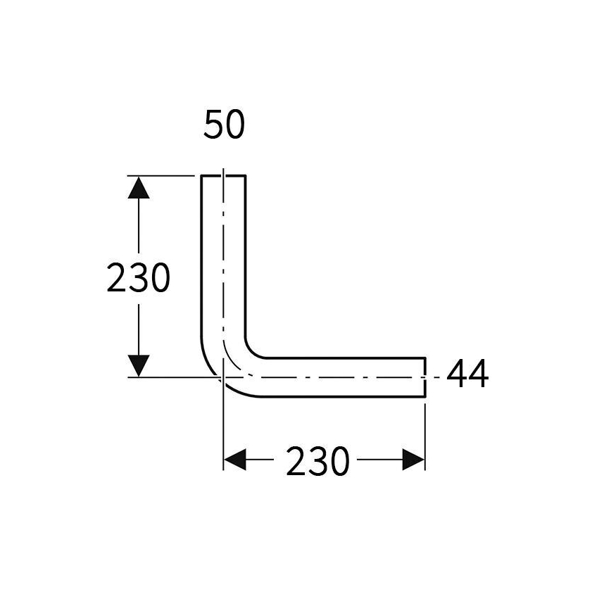 Geberit 118.003.11.1 - Spolningsböj 90° alpinvit