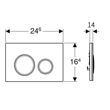 Geberit 243.905.00.1 - Strypventil för spolböj